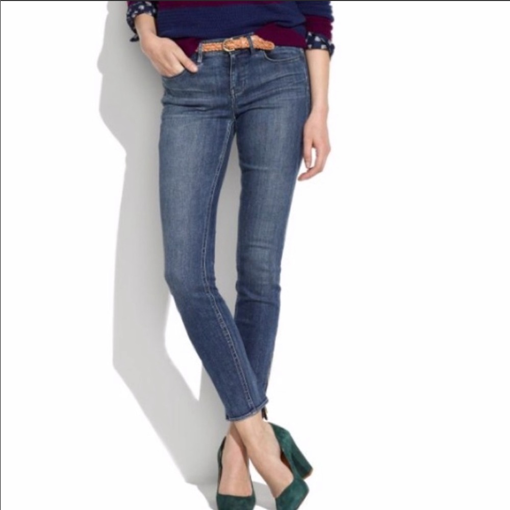 Madewell Skinny Skinny Ankle Zipper Jeans